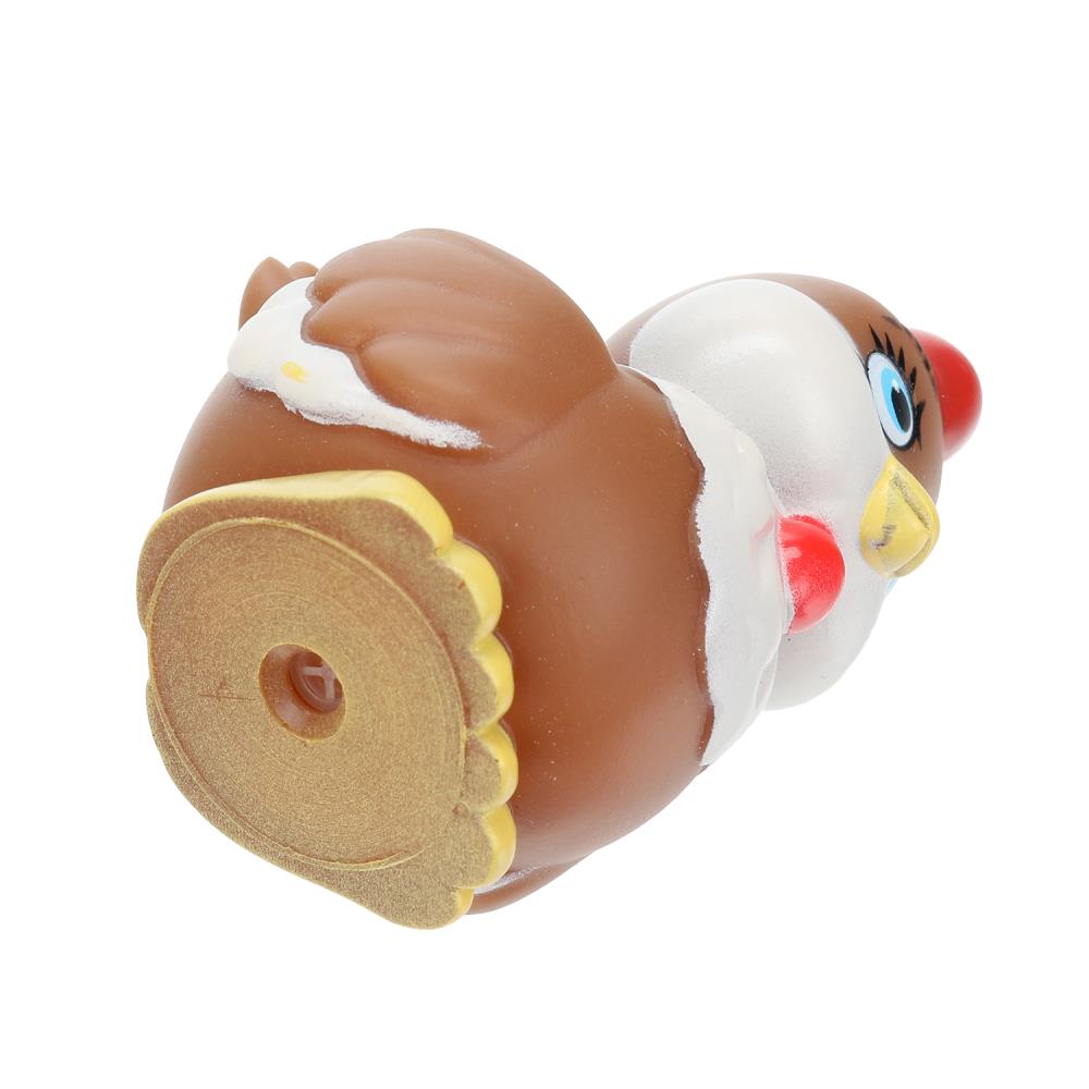 Игрушка пластизоль для ванны курочка, в сетке КАПИТОШКА в кор.2*144шт