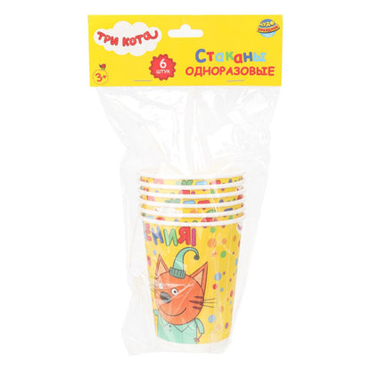 Boîtes à provisions ТРИ КОТА, 6 pièces, trois pièces CHУДО ПРАЗДНИК в кор.96наб