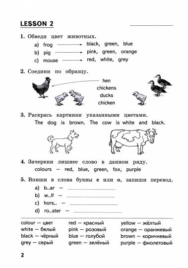 Как я понял тему. 2 кл. Тематические задания по английскому языку