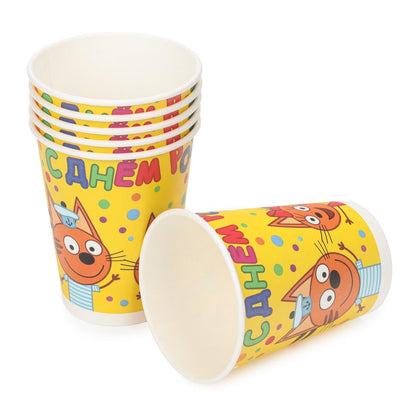 Boîtes à provisions ТРИ КОТА, 6 pièces, trois pièces CHУДО ПРАЗДНИК в кор.96наб