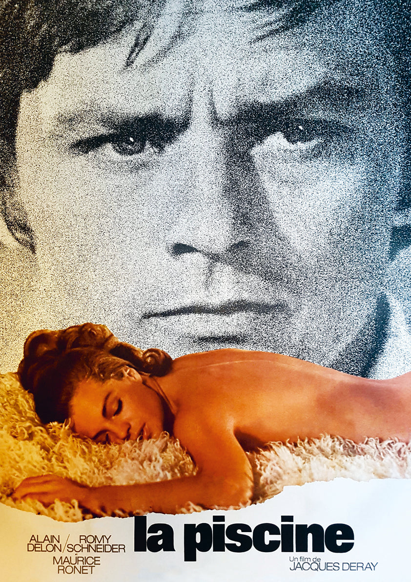 Affiche. Cinéma. Bassin. Romi Shender et Alan Delon. Format A3.