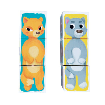 Jouets pour bébés en plastique, jouets pour bébés, "Зверопутаница", 6 pièces (12 personnes)