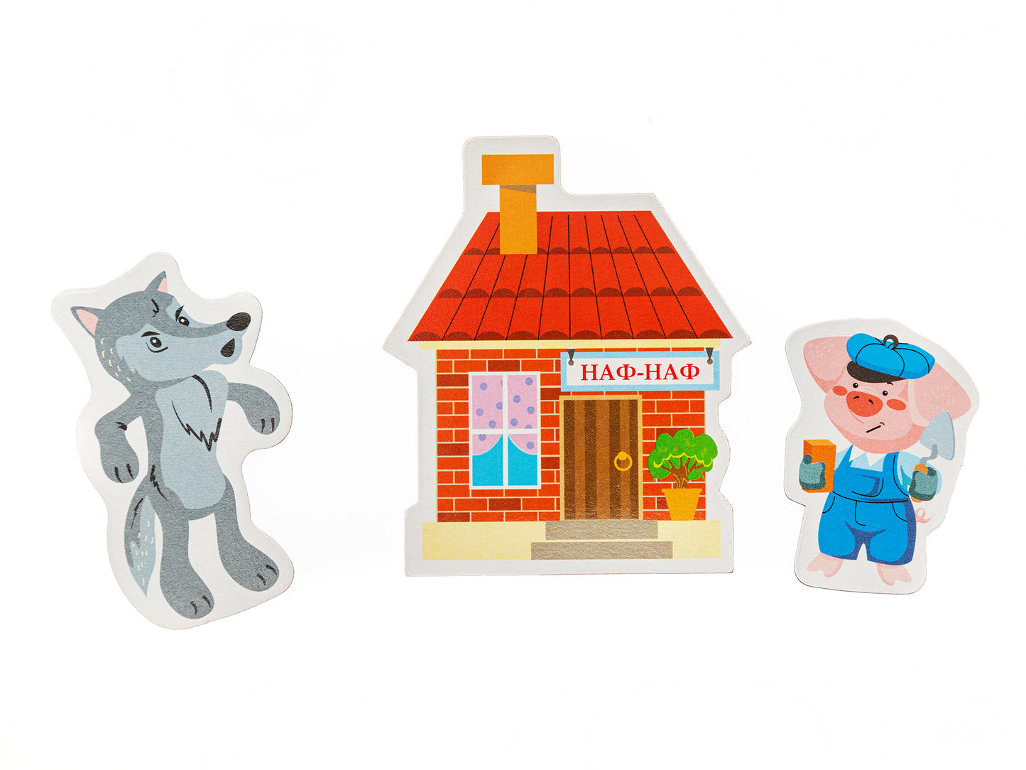 Магниты "Три поросенка". Серия Магнитные истории (европодвес)