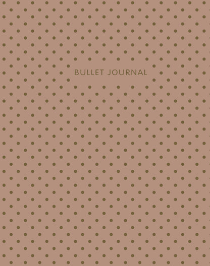 Bullet Journal (Кофейный) 162x210мм, твердая обложка, пружина, блокнот в точку, 120 стр.
