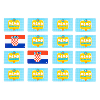 Игра настольная "МЕМО" Флаги (Европа). Heure de la série АКТИВ