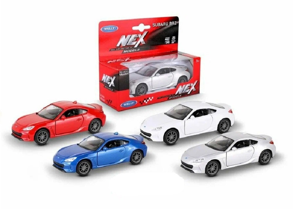 Welly. Машинка 1:38 "Subaru BRZ" металл, пруж. мех., цвет в ассорт. арт.43812W