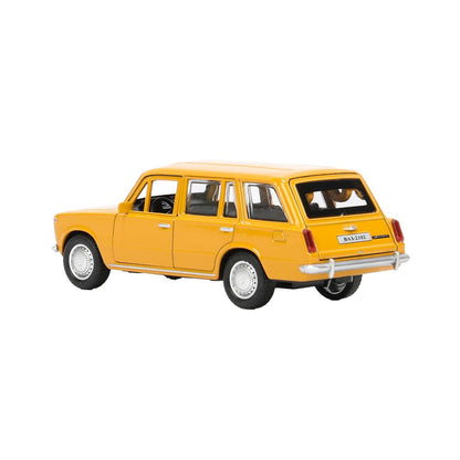Machine en métal vaz-2102 12 cm, double, bagage, iner, jaune, cor. Parc technologique dans le cor.2*36шт