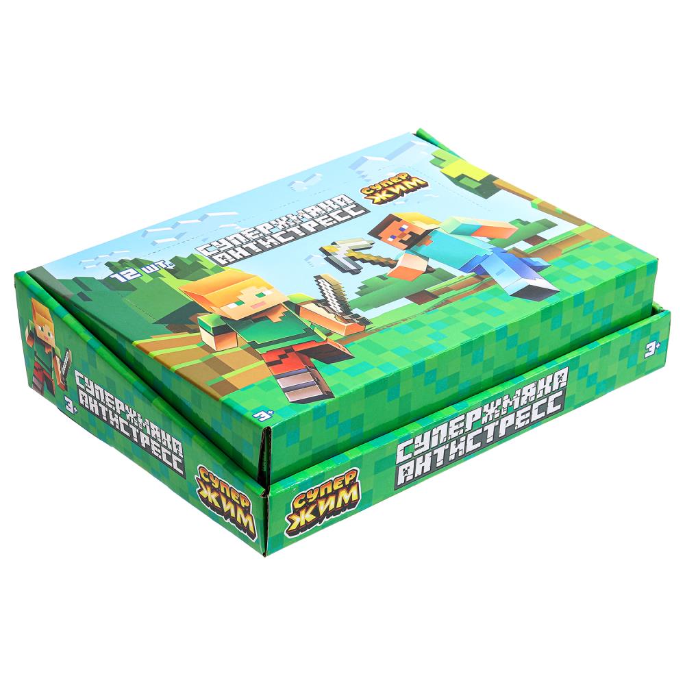 Игрушка-antistress mяч в сетке 6см, цвета в асс., дисплей Супер Жим уп-12шт в кор.6уп