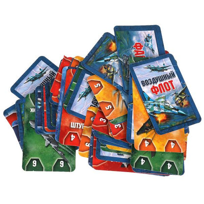 ВОЗДУШНЫЙ БОЙ. Jeu de cartes. 80 cartes. Carton: 138х170х40мм, cartons pour jeux en cor.50шт