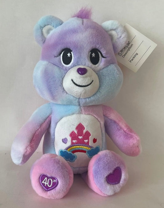 Игрушка мягкая мишка care bears разноцветный с замком 20 см, озвуч. Добрые игрушки в кор.24шт