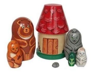 Матрешка "Теремок" 7 перс. арт.Р-45/750 (РНИ) /24