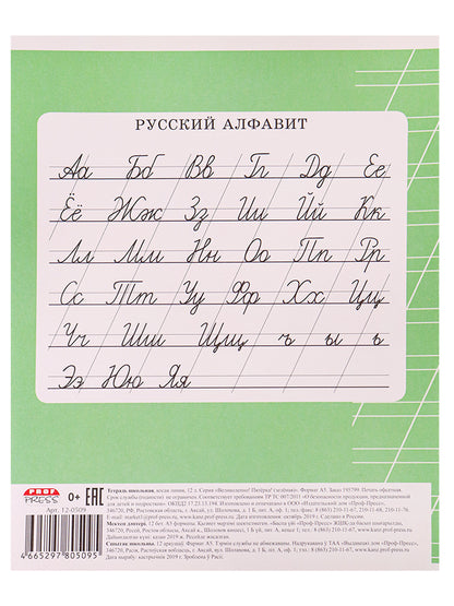 Тетрадь 12л. косая линия ВЕЛИКОЛЕПНО! ПЯТЕРКА!