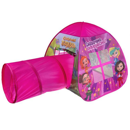 GFA-TONSP01-R Палатка детская игровая Сказочный патруль с тоннелем, 87x95x95,46x100см, Играем вместе