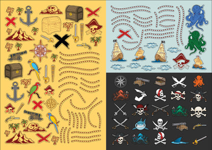 Моя книга пиратов (более 500 наклеек)
