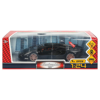 Machine en métal noir pour Lamborghini Sian, 20,8 cm, double, sac, carrosserie, parc technologique, cor.18