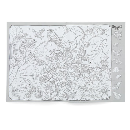 Животные. Раскраска Виммельбух. 214х290 mm. Скрепка. 16 pièces. Ouais. en cor.50шт