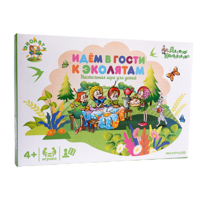 Игра настольная ходилка "Идем в гости к Эколятам" в кор.10шт