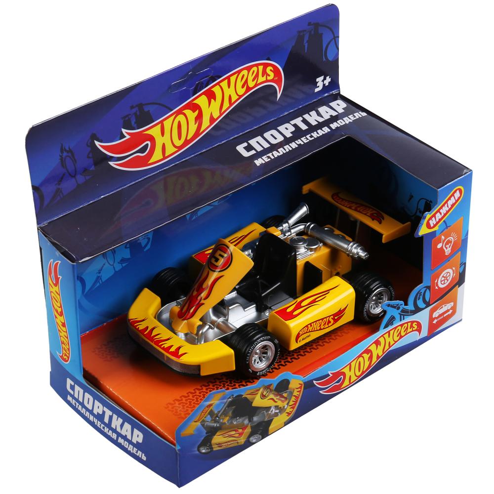 FY866 304281 Machine en métal noir hotwheels, 15 cm, iner, cor. Parc technologique dans le cor.2*30шт