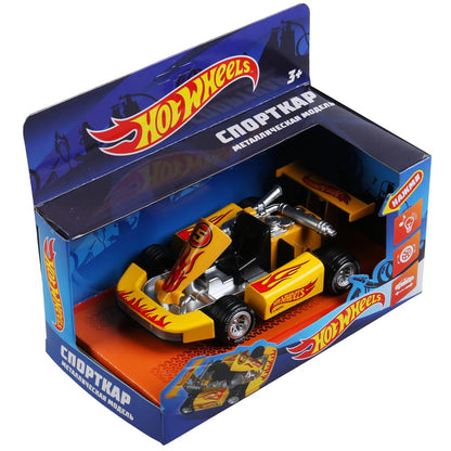FY866 304281 Machine en métal noir hotwheels, 15 cm, iner, cor. Parc technologique dans le cor.2*30шт