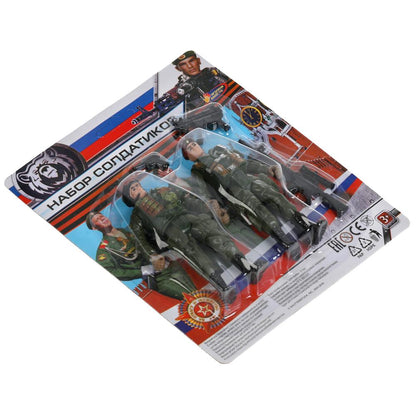 Набор солдатиков с оружием на блистере (русс. уп.) 19*17*3см Играем вместе в кор.2*96шт
