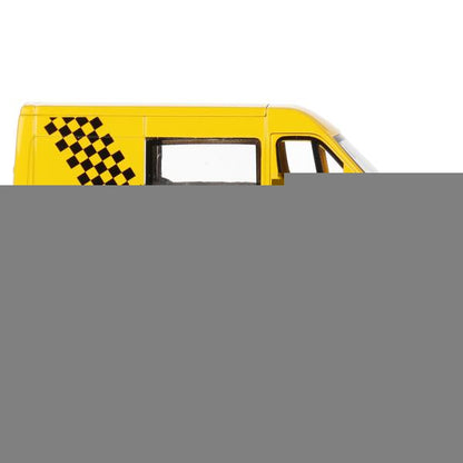 Машина металл RENAULT master ТАКСИ длина 14 см, двери, инерц, желтый, кор. Технопарк в кор.2*32шт