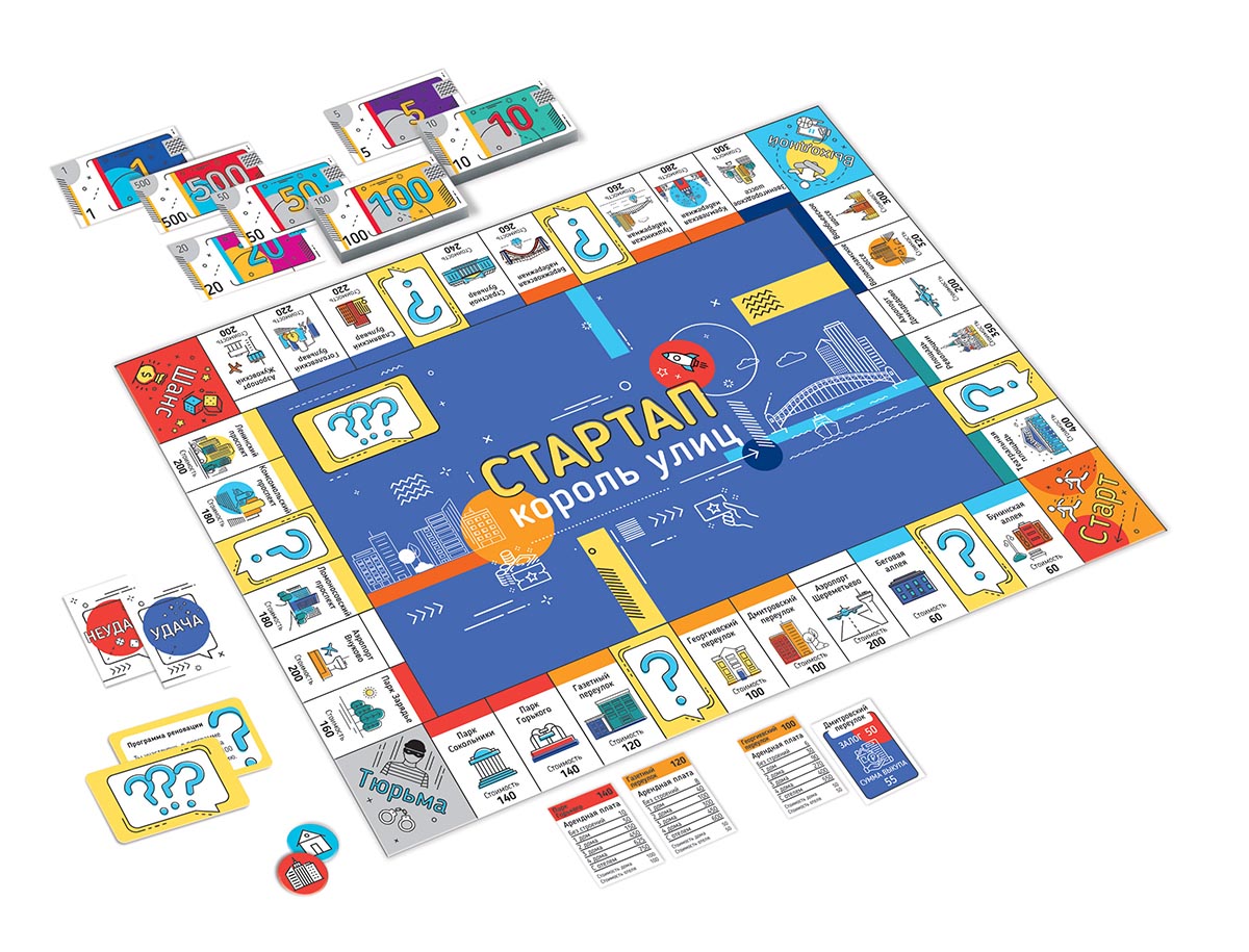 Игра настольная экономическая "Стартап" Король улиц