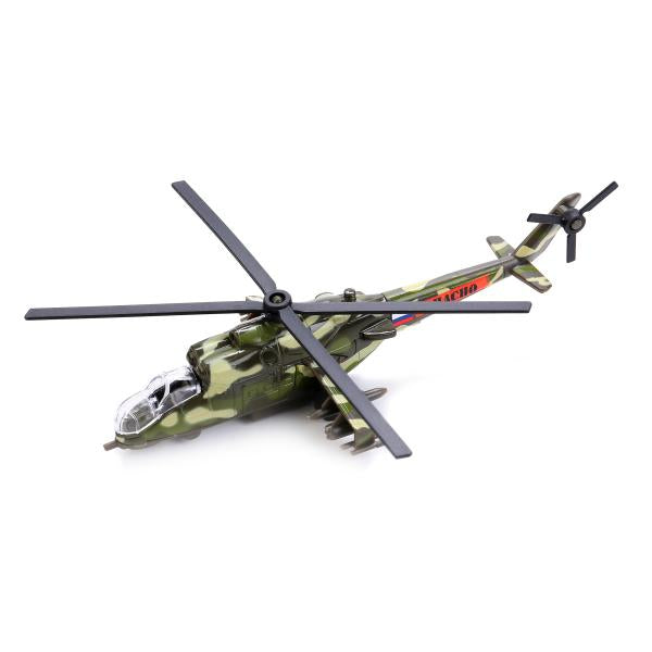 SB-16-58WB 233166 ВЕРТОЛЕТ МИ-24 "ТЕХНОПАРК" МЕТАЛЛ. ИНЕРЦ. 15СМ, ОТКРЫВ. КАБИНА, ПОДВИЖ.ДЕТАЛИ В