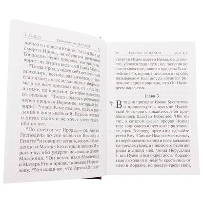 Новый Завет с выделенными словами Спасителя