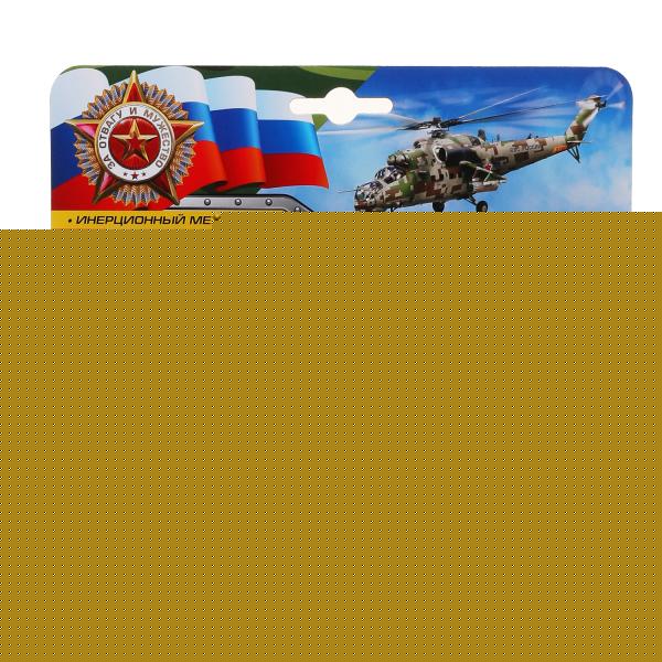 Модель металл ВЕРТОЛЕТ, 15 см, откр. каб., подв..дет., инерц., кор. Технопарк в кор.2*24шт