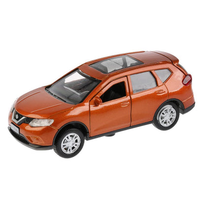 ТМ Технопарк. Machine en métal "NISSAN X-TRAIL" 12 cm, ouverte. двери, инерц, ЗОЛОТОЙ в кор. dans le cor.2*36шт