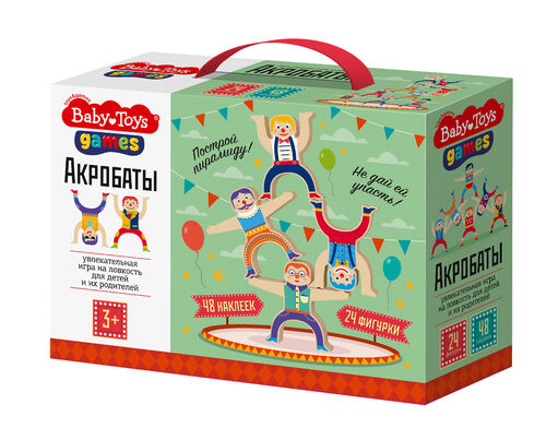 Игра настольная "Акробаты" серия Baby Toys Games 24 шт