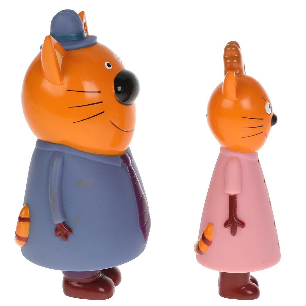 Игрушка пластизоль для ванны Капитошка Три Кота мама и папа, 2шт.,сетка (русс. уп.) в кор.50шт