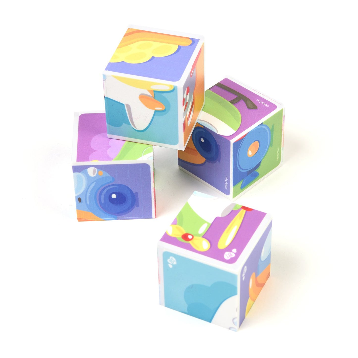 Кубики "Тransport" (без обклейки) 4 шт Jouets pour bébé