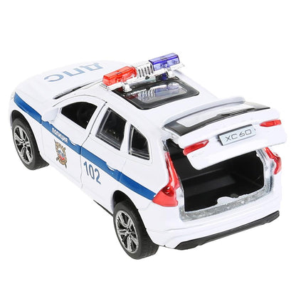 Machine en métal "volvo xc60 r-desing police" 12 cm, environ 2 x 36 pouces