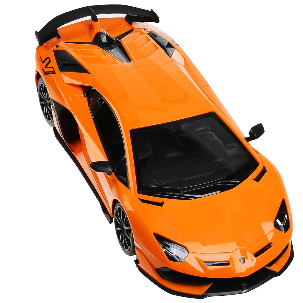 La machine de la Lamborghini Aventador SVJ 1:14, avec sa couleur, est dans l'assortiment. dans le cor. Rastar en cor.6шт