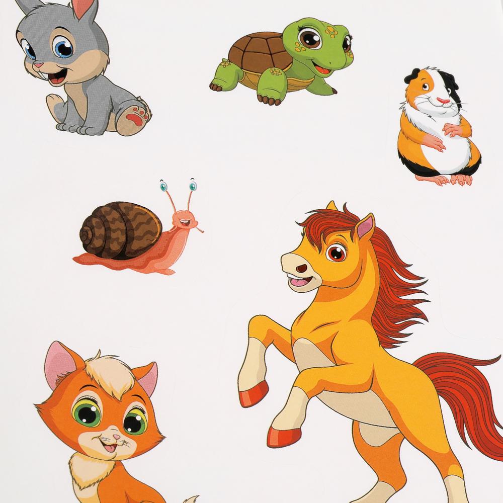 Кот. Autocollants IQ pour les petits. 210х285мм. 8 pièces. с вырубкой. Бумага мелованная. Умка в кор.50шт