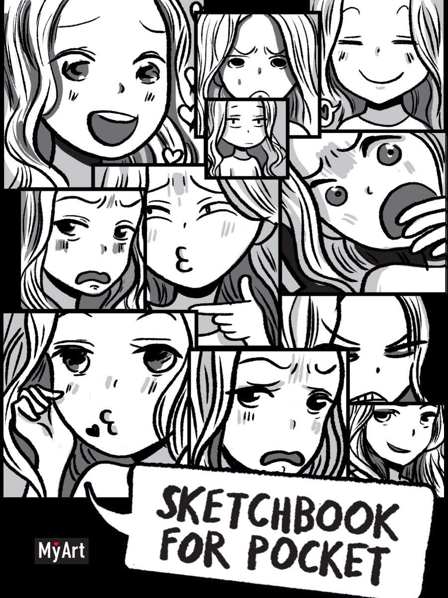 MyArt. Sketchbook for Pocket. Комикс аниме