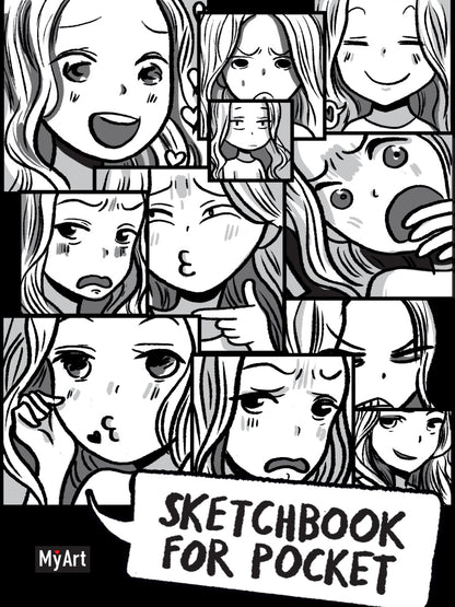 MyArt. Sketchbook for Pocket. Комикс аниме