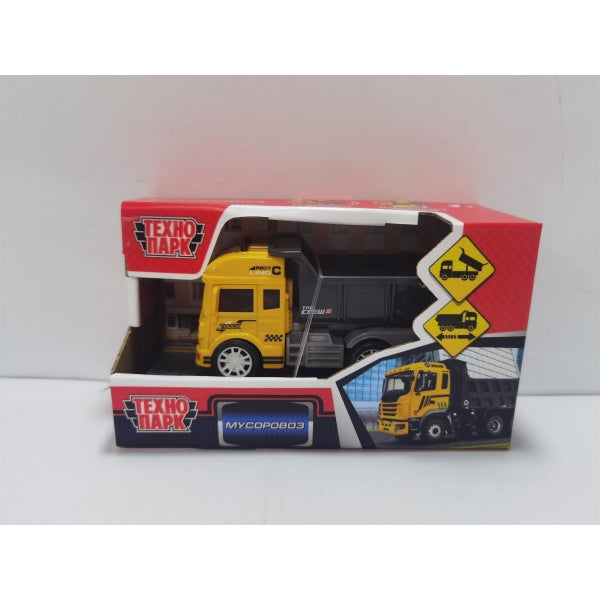 Machine en plastique 13,5 cm, avec détails, inertie, cor. Parc technologique en cor.2*120шт