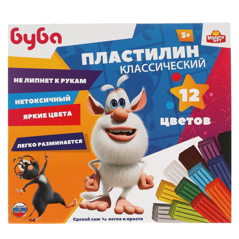 ПластиLINE классический БУБА 12 цв (180 г) MultiArt en cor.16шт