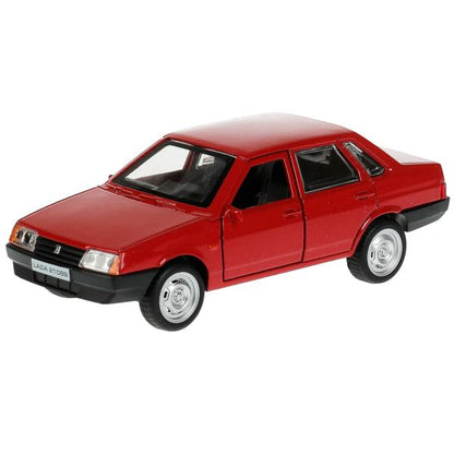 21099-12-RD336381 Machine métallique LADA-21099 "СПУТНИК" 12 cm, double, bagage, iner, rouge, cor. Technologie