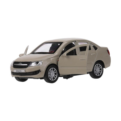 Машина металл LADA granta 11,5 см, двери, инерц, бежевый, кор. Технопарк в кор.2*36шт