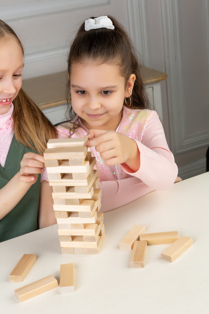 ИГРА ДЛЯ ДЕТЕЙ И ВЗРОСЛЫХ "ПАДАЮЩАЯ БАШНЯ" в кор.15шт