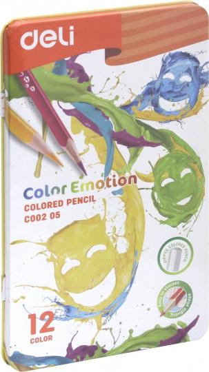 Карандаши 12цв Color Emotion лип.в мет.кор,EC00205