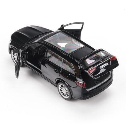 Машина металл MERCEDES-BENZ gls class amg 12см, дв,баг,ин,черный, кор. Технопарк в кор.2*36шт