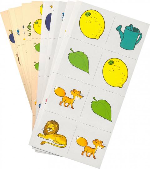 Prenez la carte avec les risques. Логопедическое домино. Звук [Л']. Pour les enfants de 4 à 7 ans/ Азова Е.А., Чернова О.О.