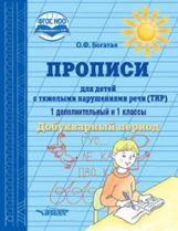 Богатая. Прописи для детей с тяжёлыми нарушениями речи (ТНР). 1 дополн. и 1 кл. Добукварный период: учебное пособие (ФГОС НОО)