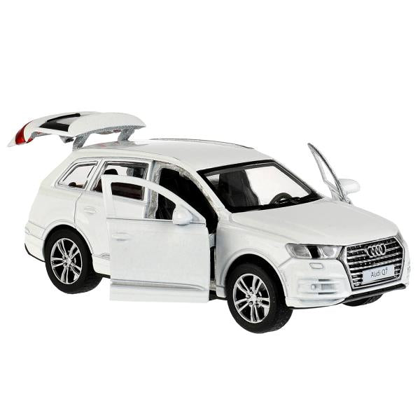 Machine en métal AUDI Q7 pour 12 cm, double, bagage, intérieur, blanc, cor. Parc technologique dans le cor.2*36шт