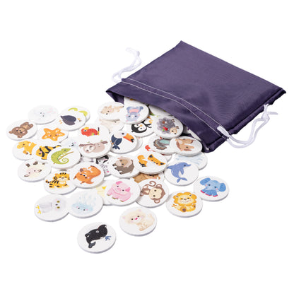 Лото с деревянными фишками "Кто где живет?" Baby Toys