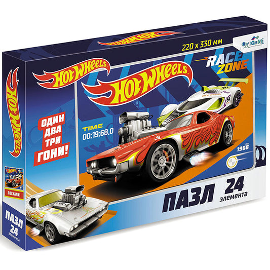 Origami. Hot Wheels. Пазл. 24 эл. "Территория гонки" арт.06852 /12
